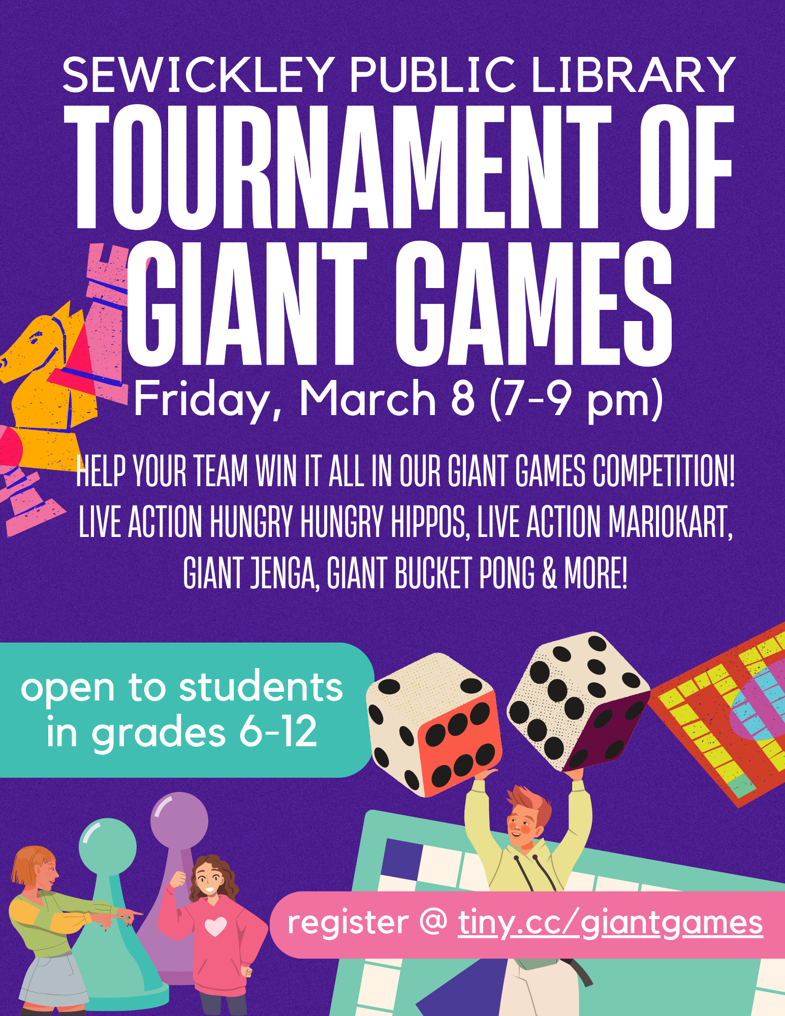 Flier for Tournament of Giant Games