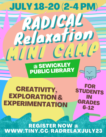 Radical Relaxation Mini Camp July 2023 flier