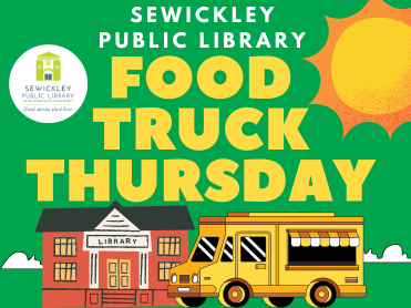 Food Truck Thursday Logo with library and truck image