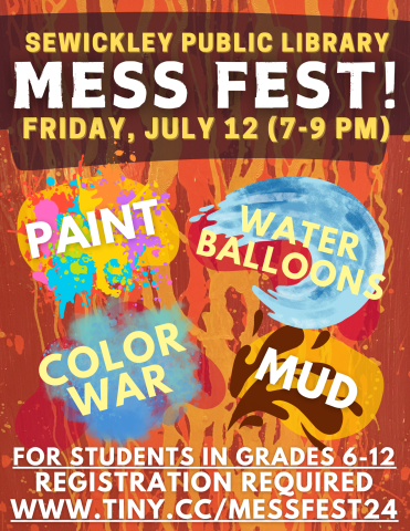 Flier image for Mess Fest 2024 on Friday, July 12