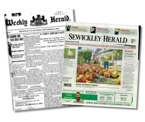 Sewickley Herald Cover Pages from the Sewickley Herald Archive