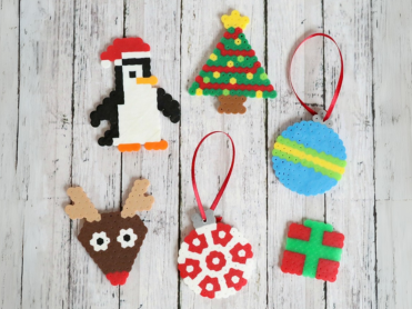 Pearler Bead Holiday Ornaments