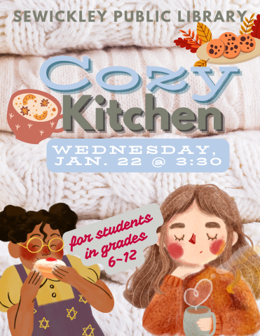 Flier for Cozy Kitchen in January