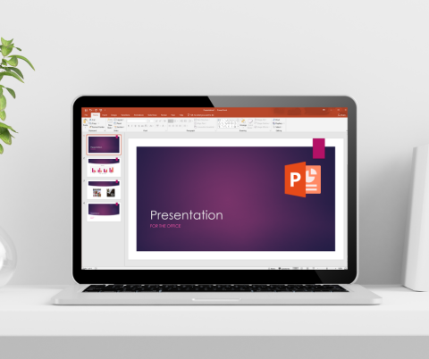 PowerPoint on Laptop