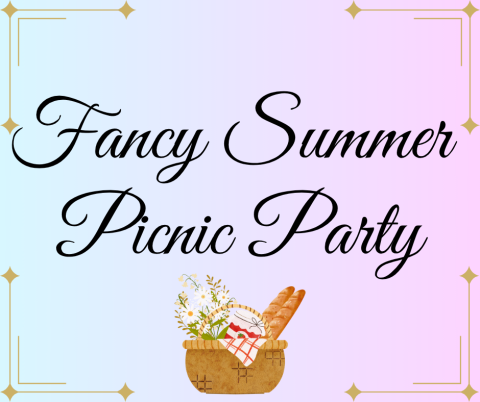 Fancy Summer Picnic Party Logo