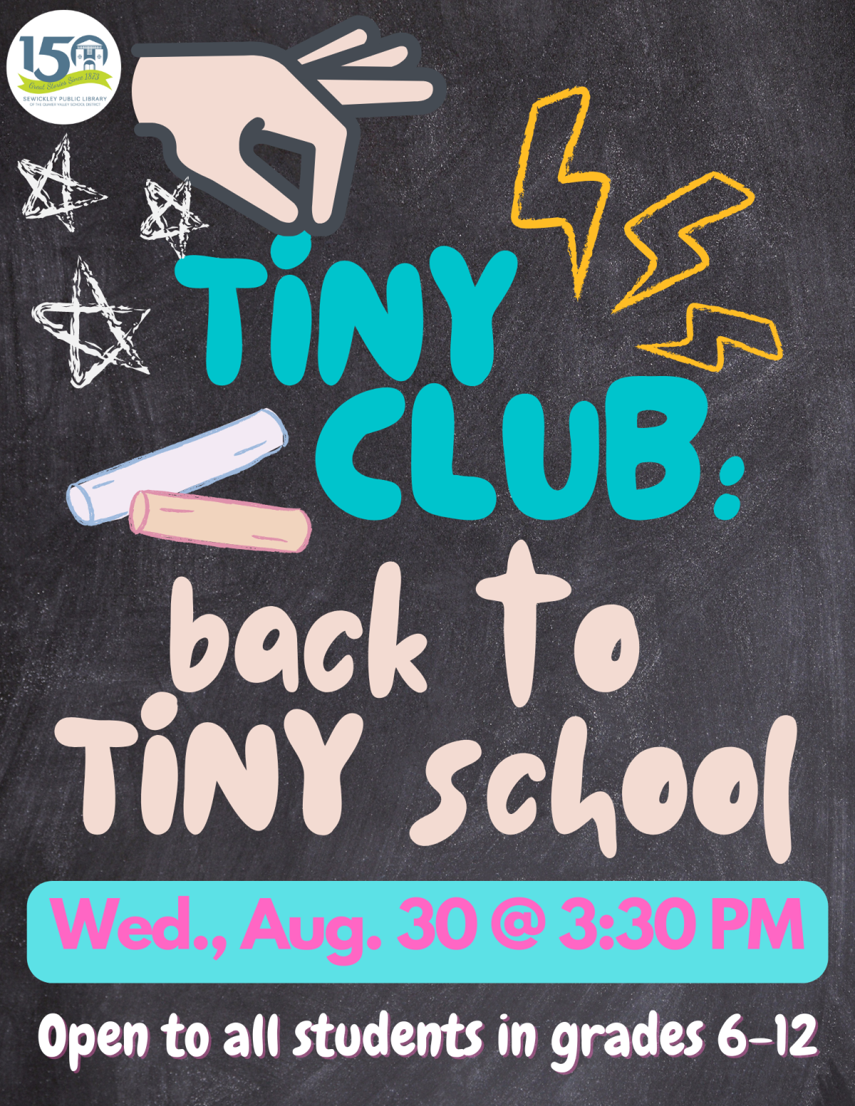 Tiny Club: Back to TINY School flier