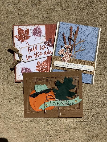 Assorted fall cards