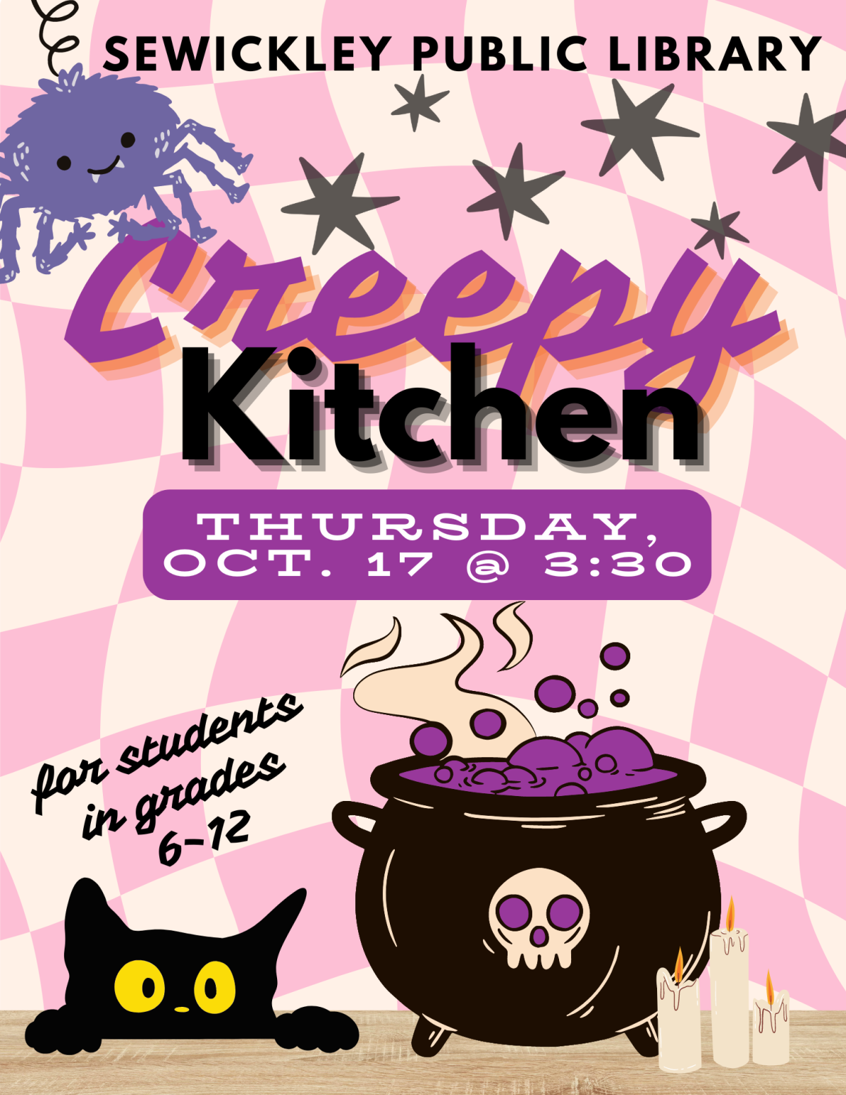 Flier for Creepy Kitchen on 10/10/24