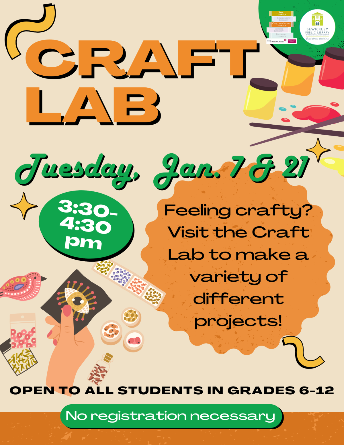 Craft Lab Program Poster 